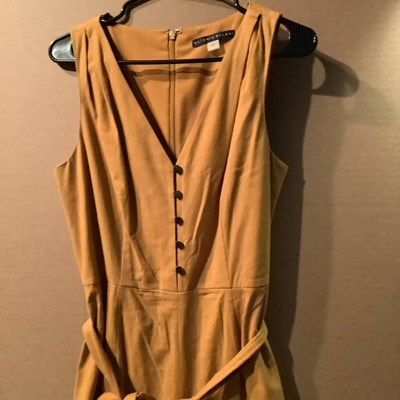 Antonio Melani Women Mustard Colored Jumpsuit - Picture 2 of 6
